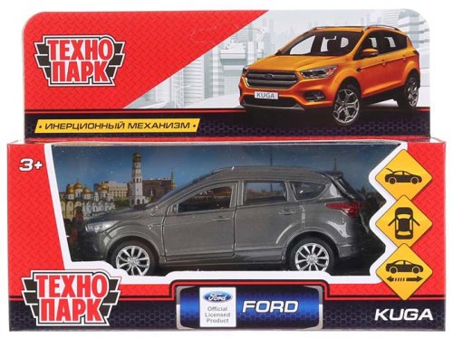 Технопарк Металлическая модель Ford Kuga / цвет серый