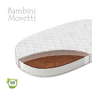 Bambini moretti  матрас "aero кокос овал lux st" / цвет белый